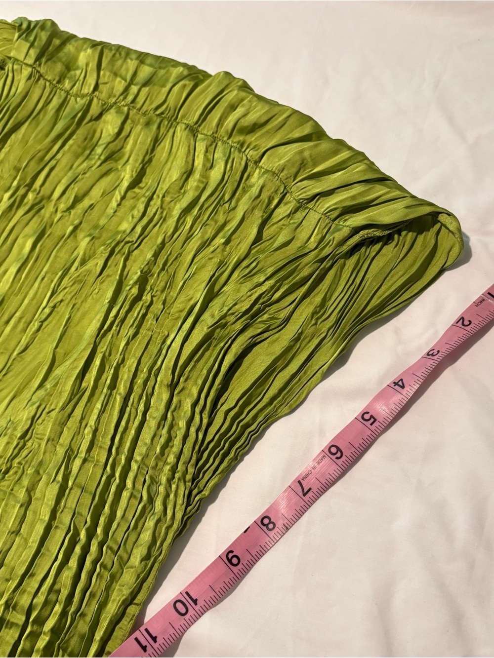 H&M Bright Green Crinkled V-Neck Maxi Dress - Picture 8 of 8